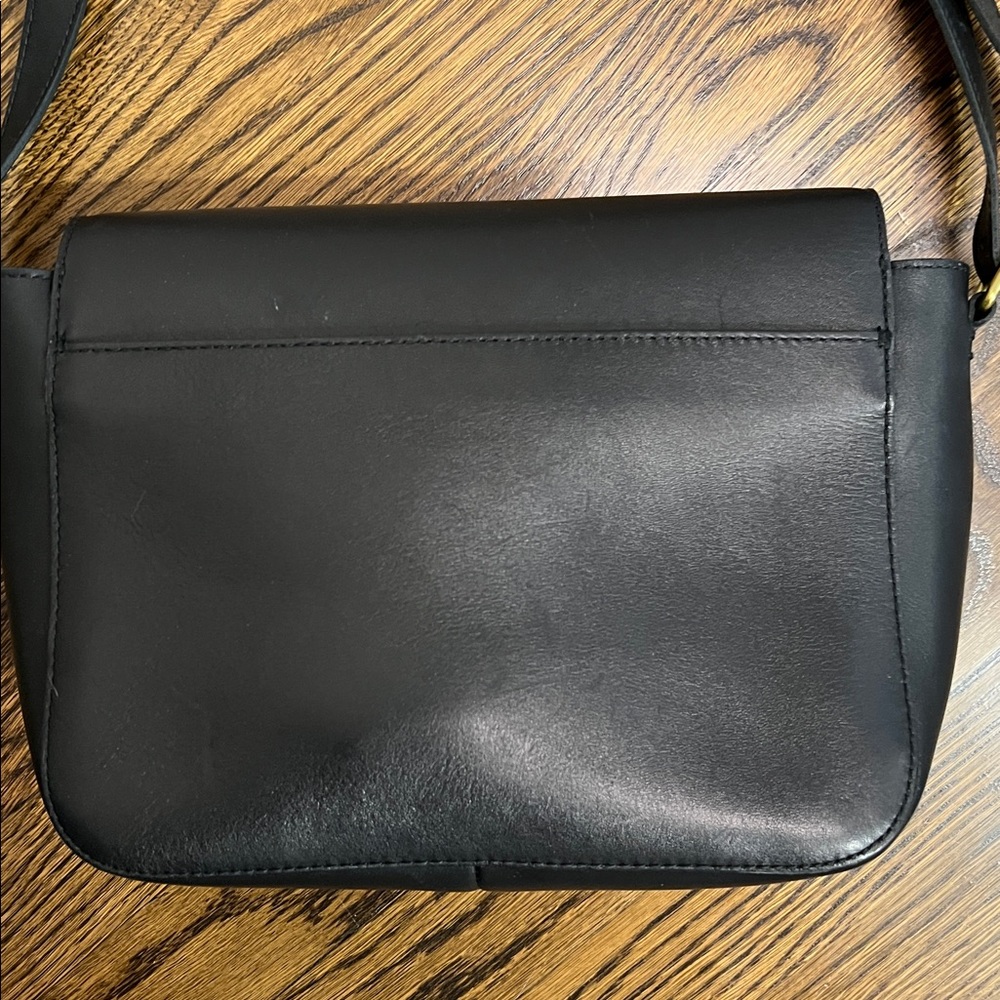 Madewell black leather shoulder bag. Adjustable strap - Picture 4 of 7